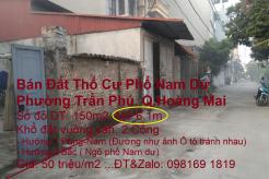 Bán Đất Thổ cư Phố Nam Dư, Phường Trần Phú, Quận Hoàng Mai
