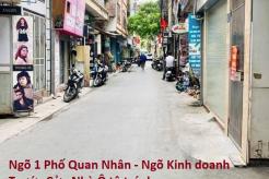 BÁN NHÀ  NGÕ 1 PHỐ QUAN NHÂN 6 TẦNG LÔ GÓC, P. NHÂN CHÍNH, THANH XUÂN ( Tầng 1 kinh doanh tốt)